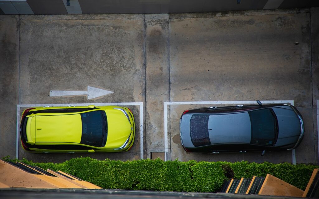 park, parking spot, traffic, vehicles, city, parking spaces, car industry, parking space, parking lot, automobile, vehicle, car wallpapers, yellow, car, model